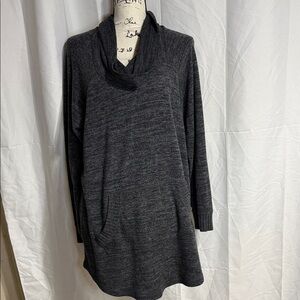 Torrid Dark Gray Cowl Neck Sweater